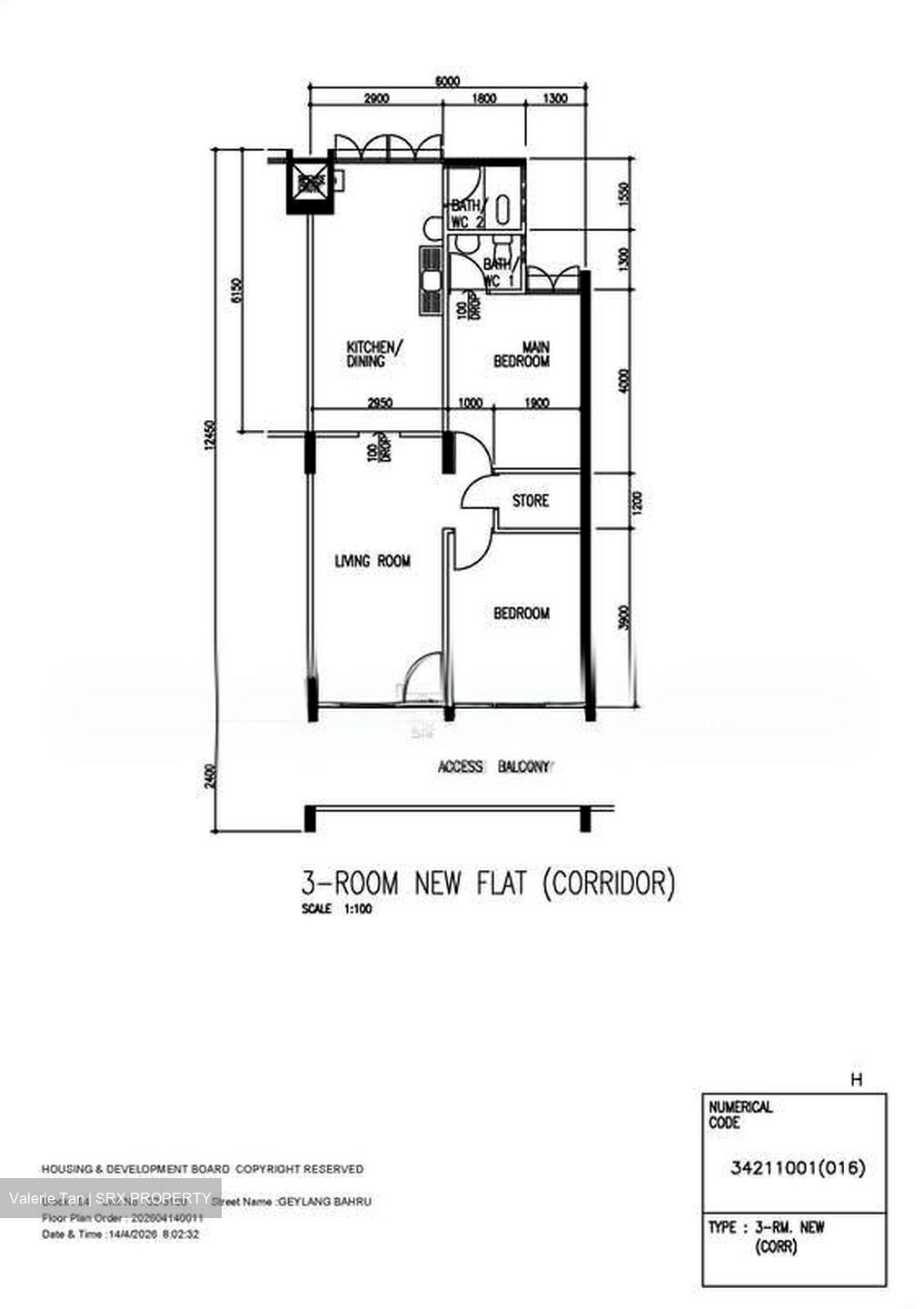 Blk 94 Geylang Bahru (Kallang/Whampoa), HDB 3 Rooms #547220841